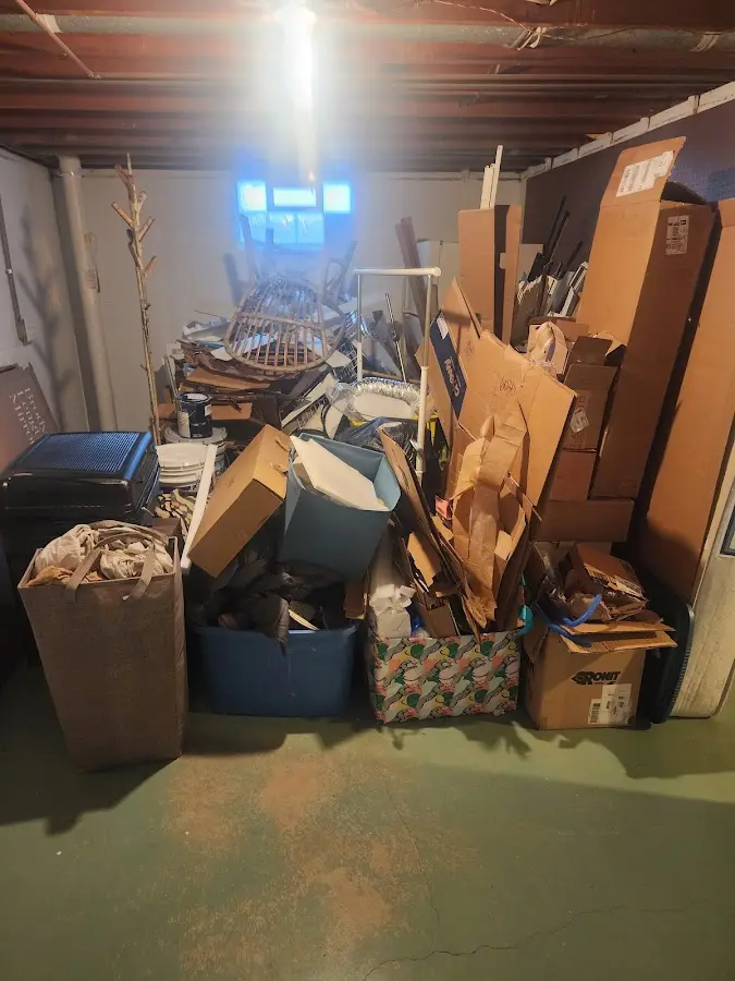 Roll-off dumpster container at job site for Yard Waste Dumpster Rental in World Golf Village